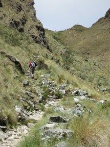 The trail towards Dead Woman's Pass