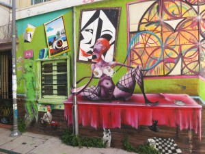 Colourful artwork in Valpo