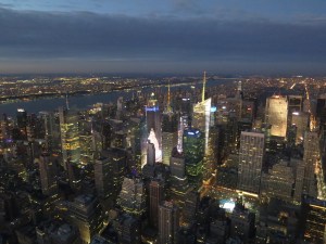 Midtown Manhattan at dusk